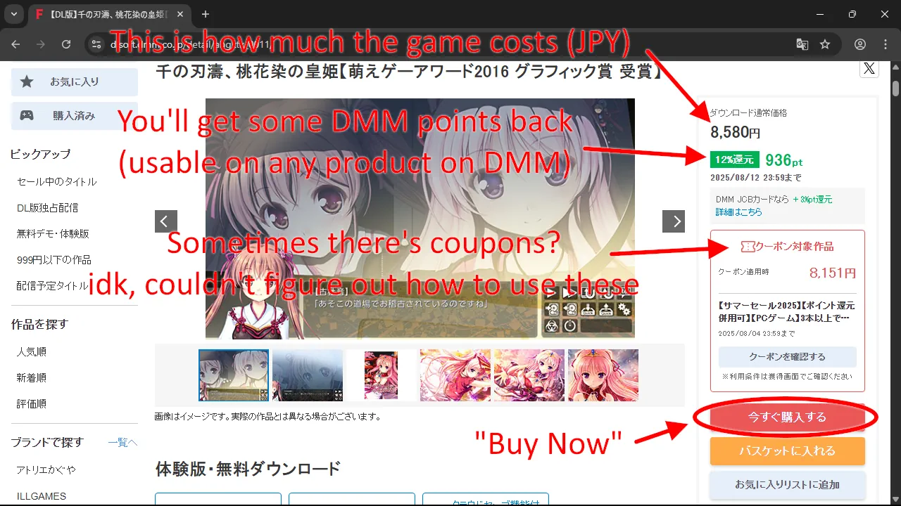 Purchasing the game